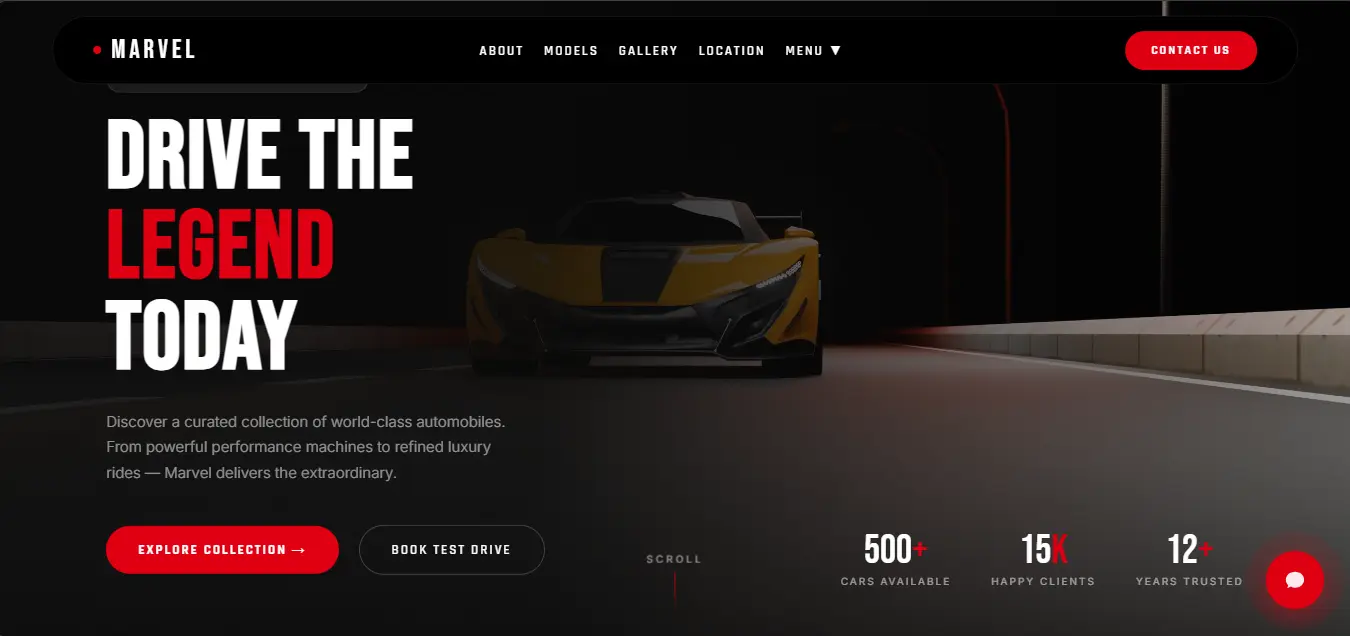 🏎️ Marvel Car Showroom preview 1