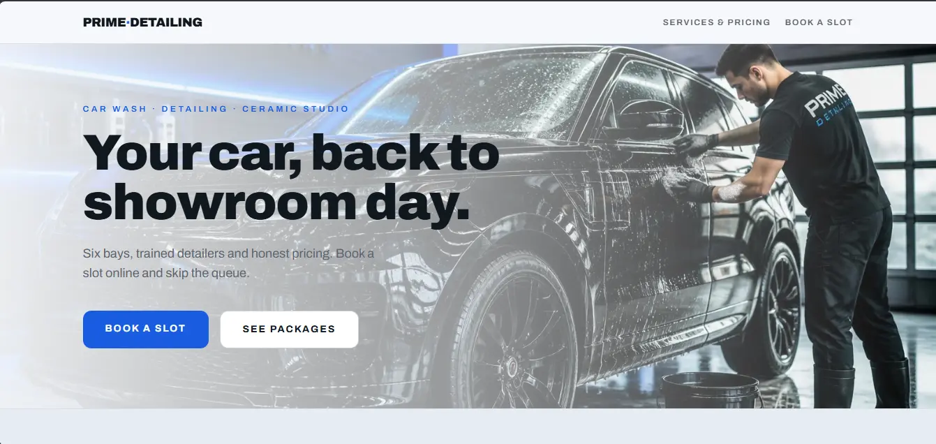 🚗 Car Wash & Detailing preview 1