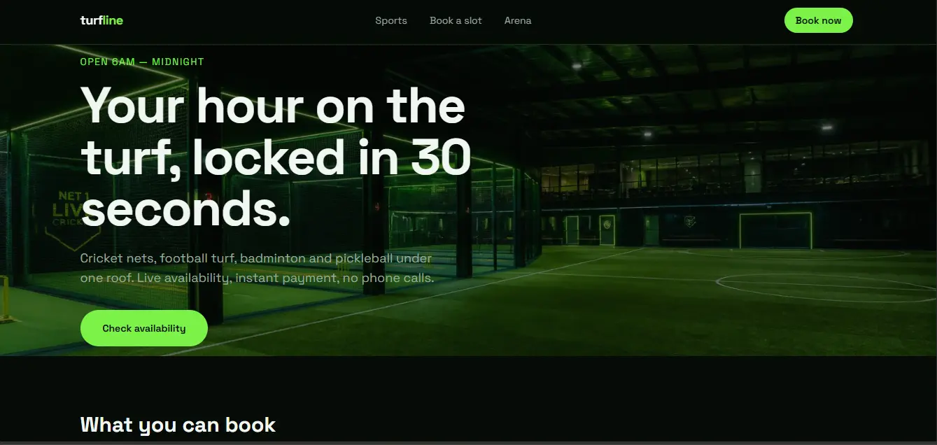 ⚽ Sports Turf & Courts Booking preview 1
