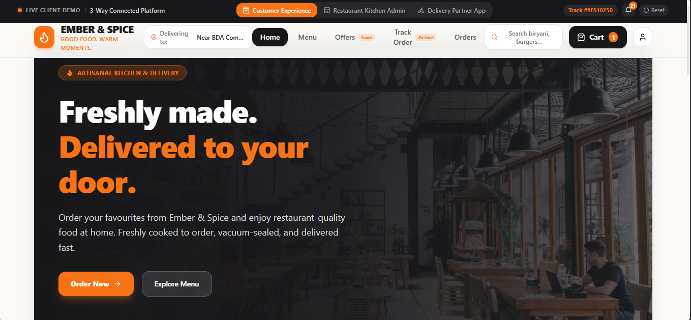 🍽️ Restaurant E-commerce preview 1