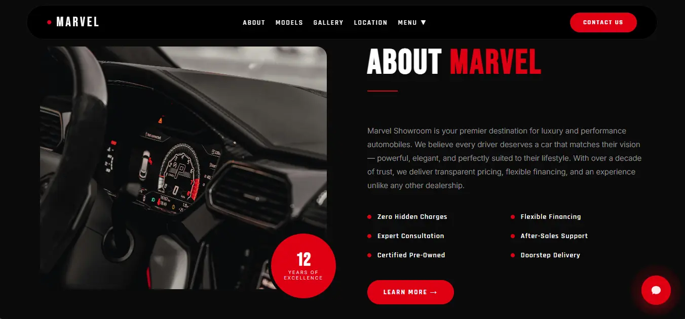 🏎️ Marvel Car Showroom preview 2