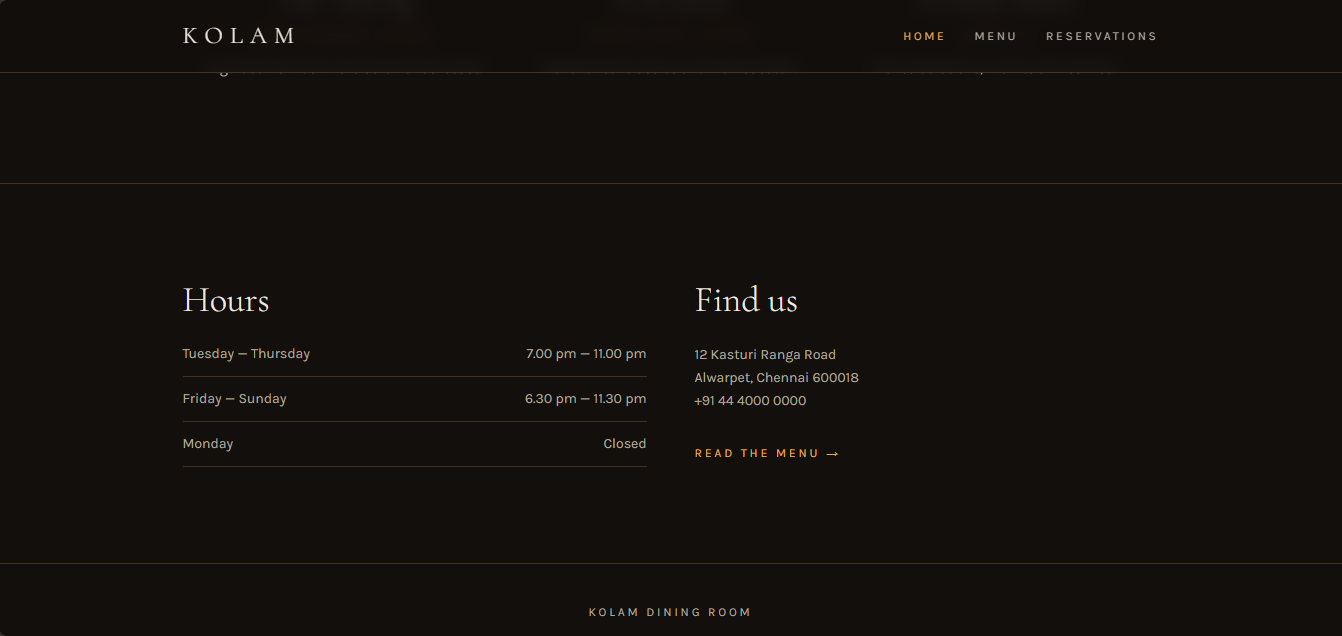 🍽️ Fine Dining Restaurant interface view 4